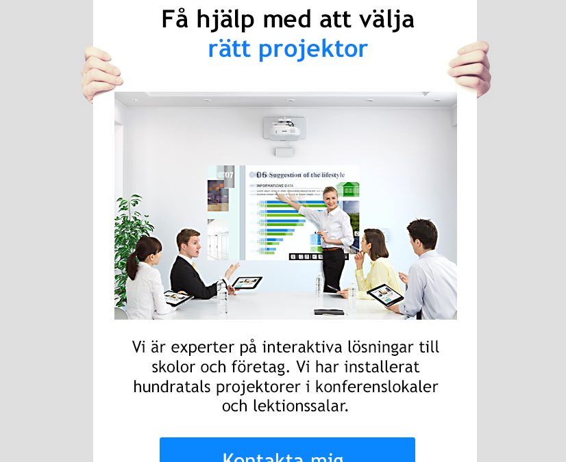 Få hjälp att välja projektor