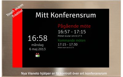Visneto – Enkel bokning av konferensrum med pekskärm